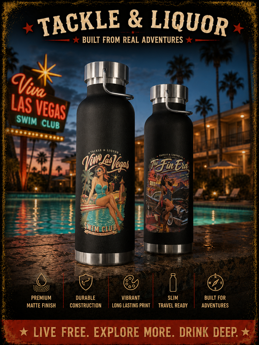 Tackle & Liquor Pinup Bottle