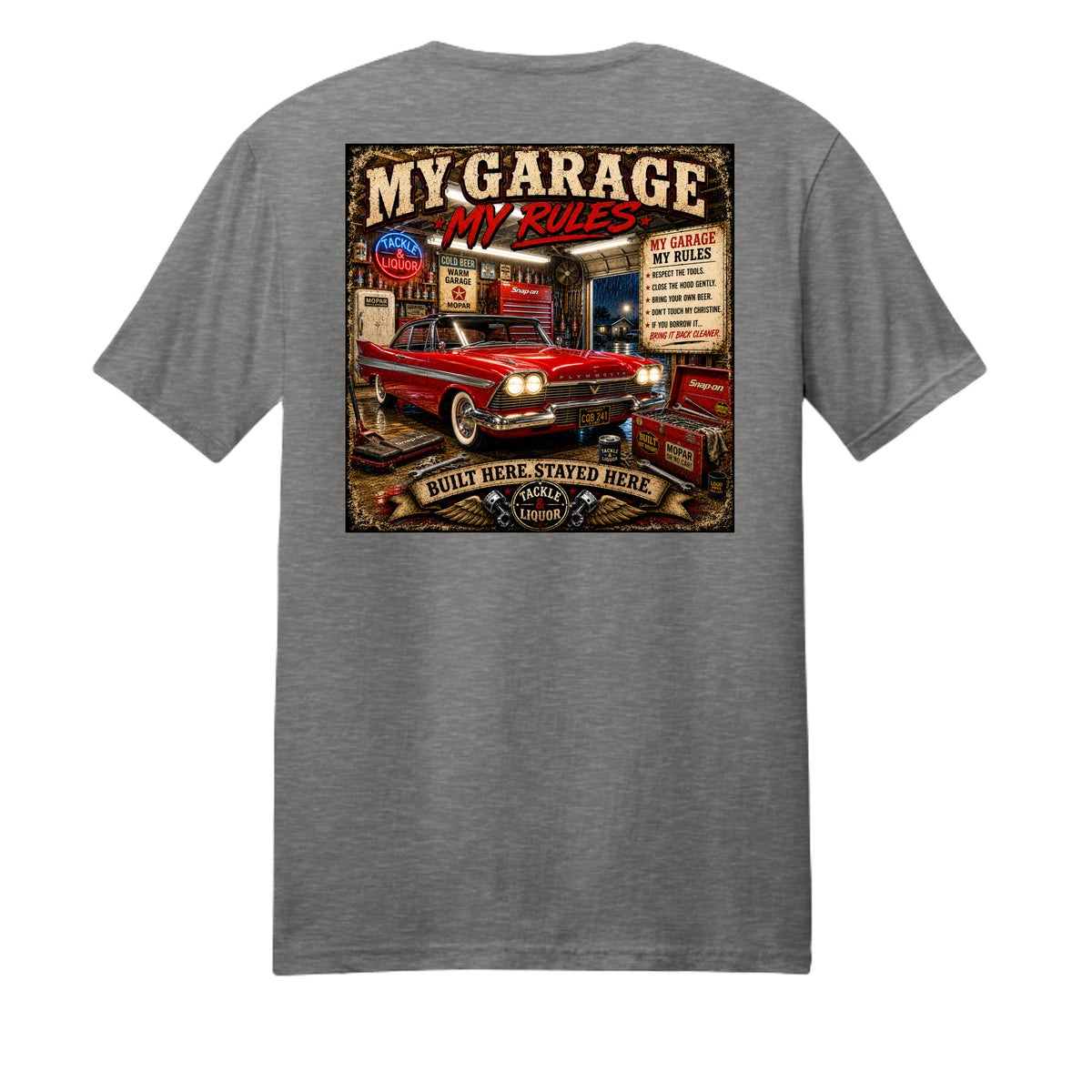 Graphite Heather - PC455 - BACK