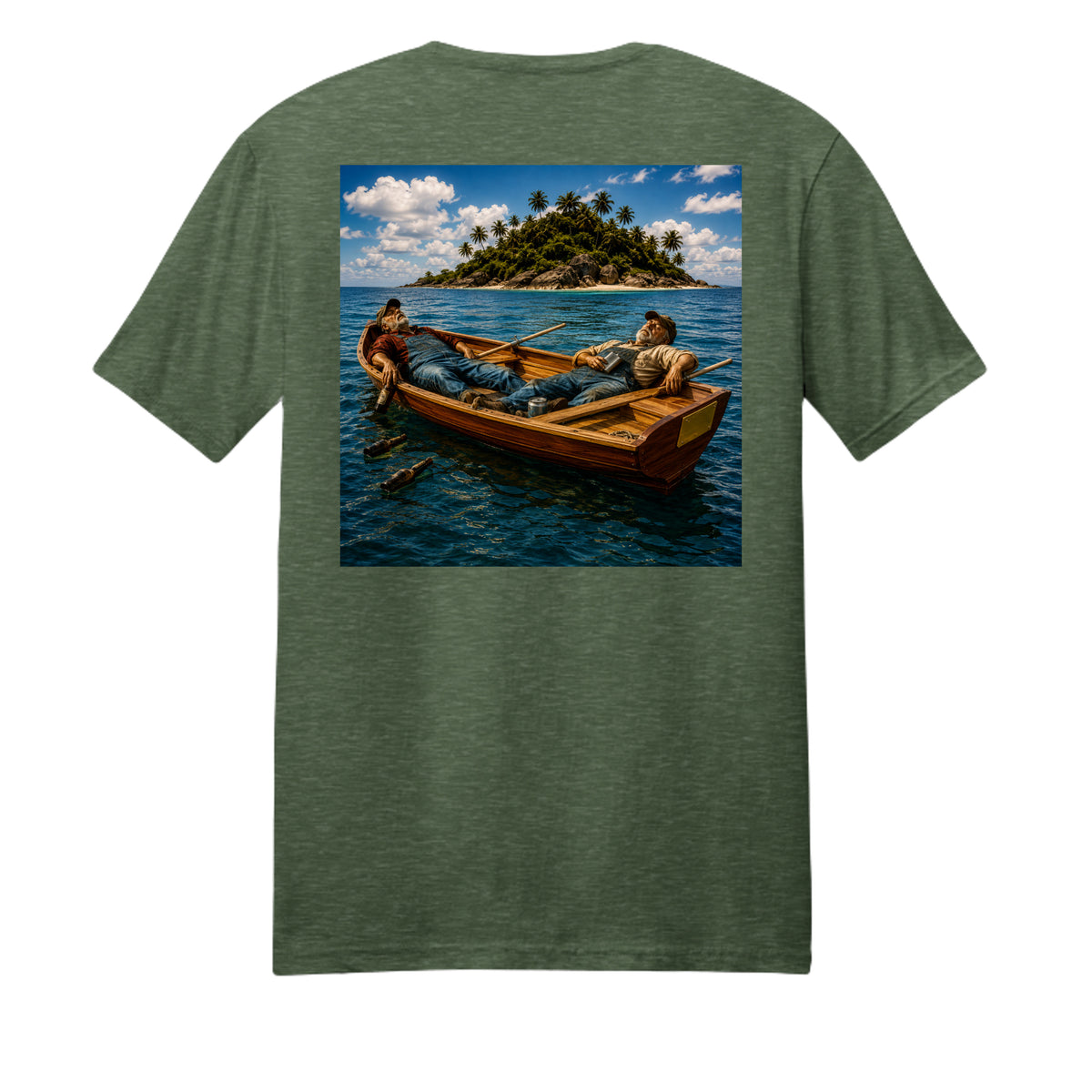 Forest Green Heather - PC455 - BACK