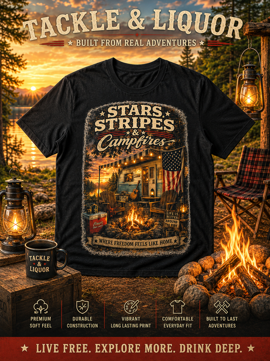 Stars, Stripes, and Campfires T-Shirt